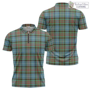 Walkinshaw Tartan Zipper Polo Shirt Unisex - Tartan Vibes Clothing