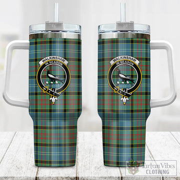 Walkinshaw Tartan and Family Crest Tumbler with Handle