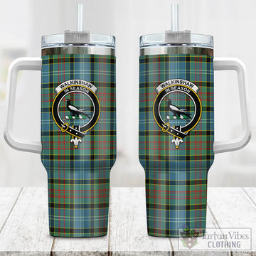 Walkinshaw Tartan Tumbler with Handle with Family Crest One Size 40 OZ - Tartan Vibes Clothing