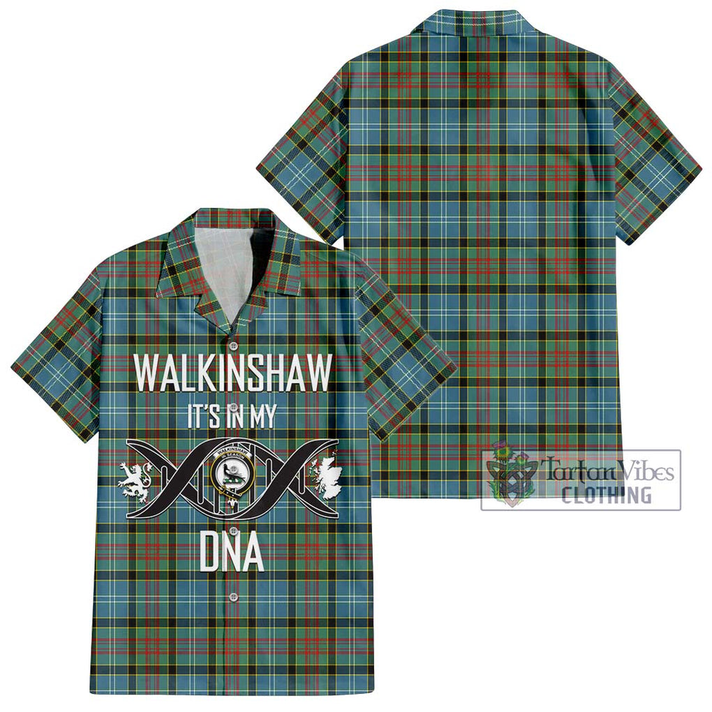 Walkinshaw Tartan Hawaiian Shirt with Family Crest DNA In Me Style Kid - Tartan Vibes Clothing
