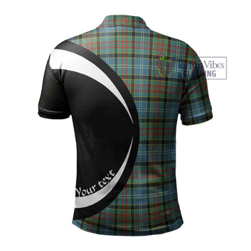 Walkinshaw Tartan Men's Polo Shirt with Family Crest Circle Style - Tartan Vibes Clothing