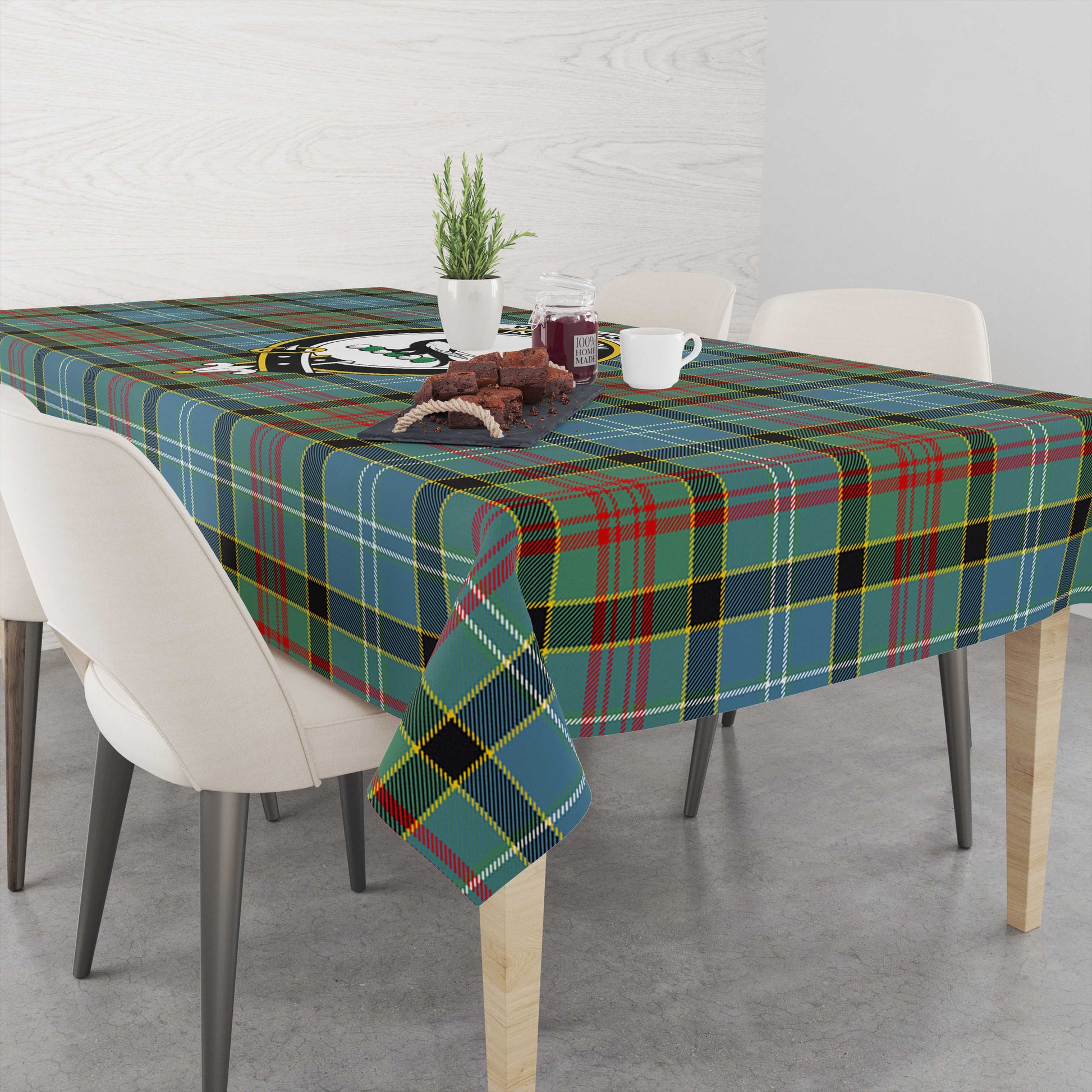 Walkinshaw Tartan Tablecloth with Family Crest M 39.4"x59"(100x150cm) - Tartan Vibes Clothing