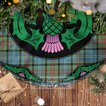 Walkinshaw Tartan Christmas Tree Skirt Scottish Thistle Style - Tartan Vibes Clothing