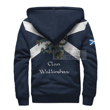 Walkinshaw Tartan Lion Rampant Sherpa Hoodie Proudly Display Your Heritage with Alba Gu Brath and Clan Name - Tartan Vibes Clothing