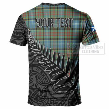 Tartan Vibes Clothing Walkinshaw Crest Tartan T-Shirt with New Zealand Silver Fern Half Style