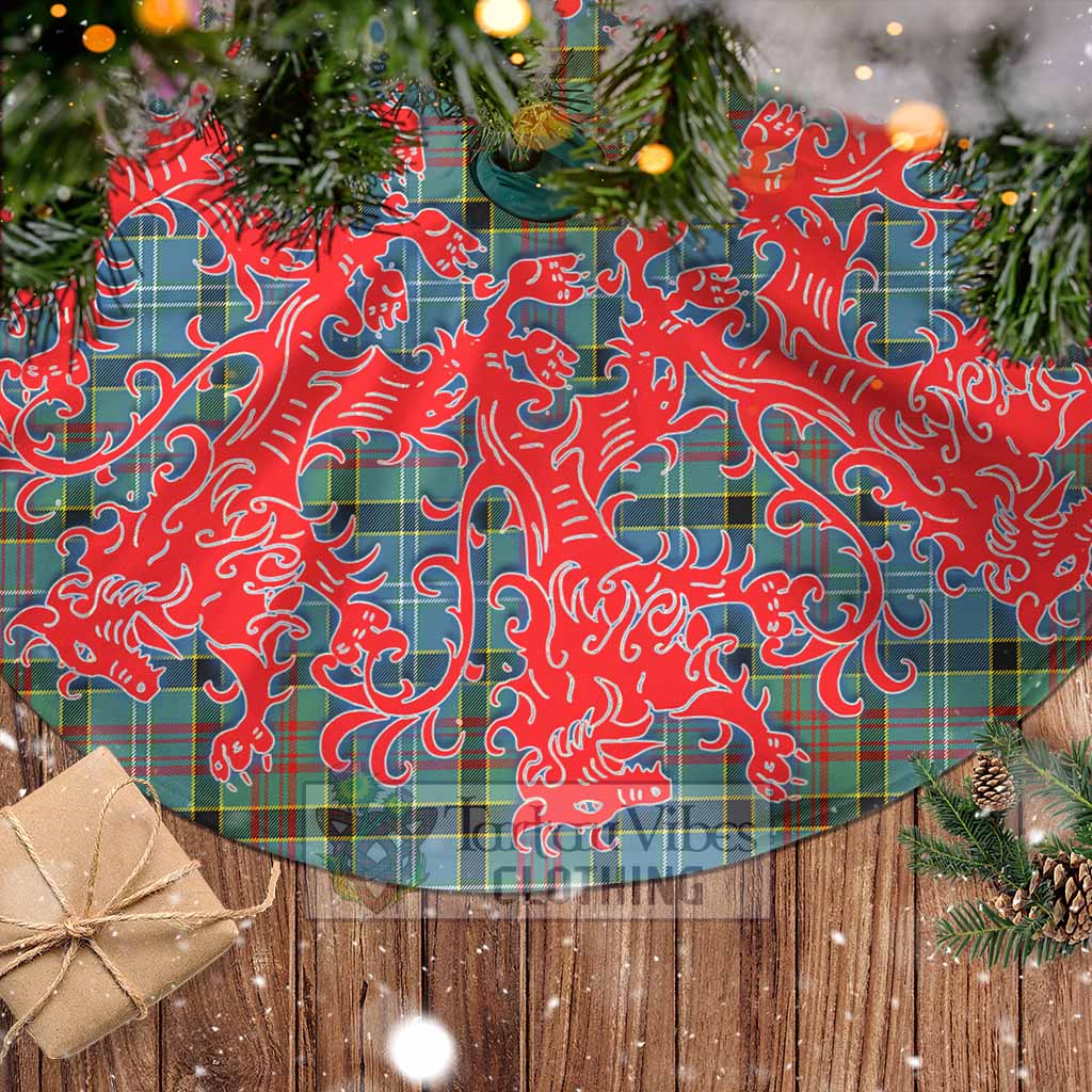 Walkinshaw Tartan Christmas Tree Skirt Lion Rampant Style - Tartan Vibes Clothing