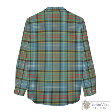 Walkinshaw Tartan Women's Casual Shirt with Family Crest - Tartan Vibes Clothing