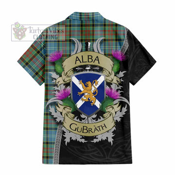 Walkinshaw Tartan Family Crest Hawaiian Shirt Lion Rampant Royal Thistle Shield Celtic Inspired - Tartan Vibes Clothing