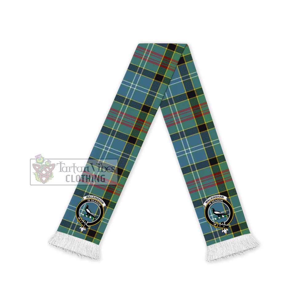 Walkinshaw Tartan Ruffneck Scarf with Family Crest - Tartan Vibes Clothing