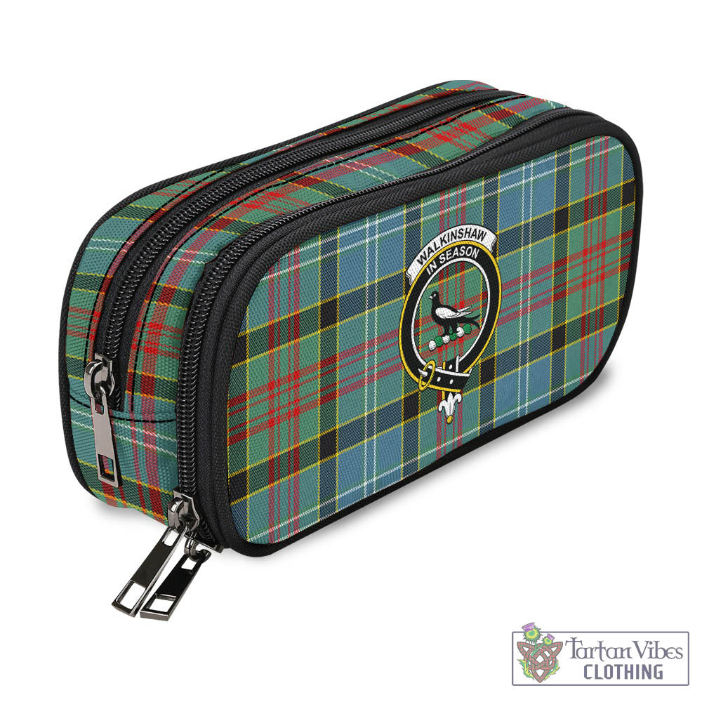 Walkinshaw Tartan Pen and Pencil Case with Family Crest - Tartan Vibes Clothing