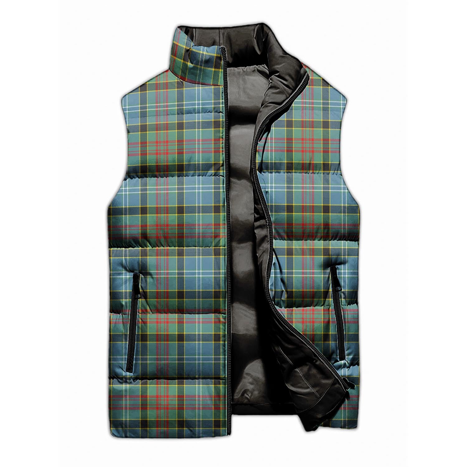 Walkinshaw Tartan Sleeveless Puffer Jacket Unisex M - Tartan Vibes Clothing