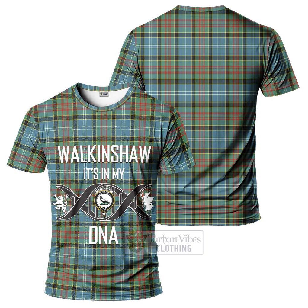 Walkinshaw Tartan T-Shirt with Family Crest DNA In Me Style - Tartan Vibes Clothing
