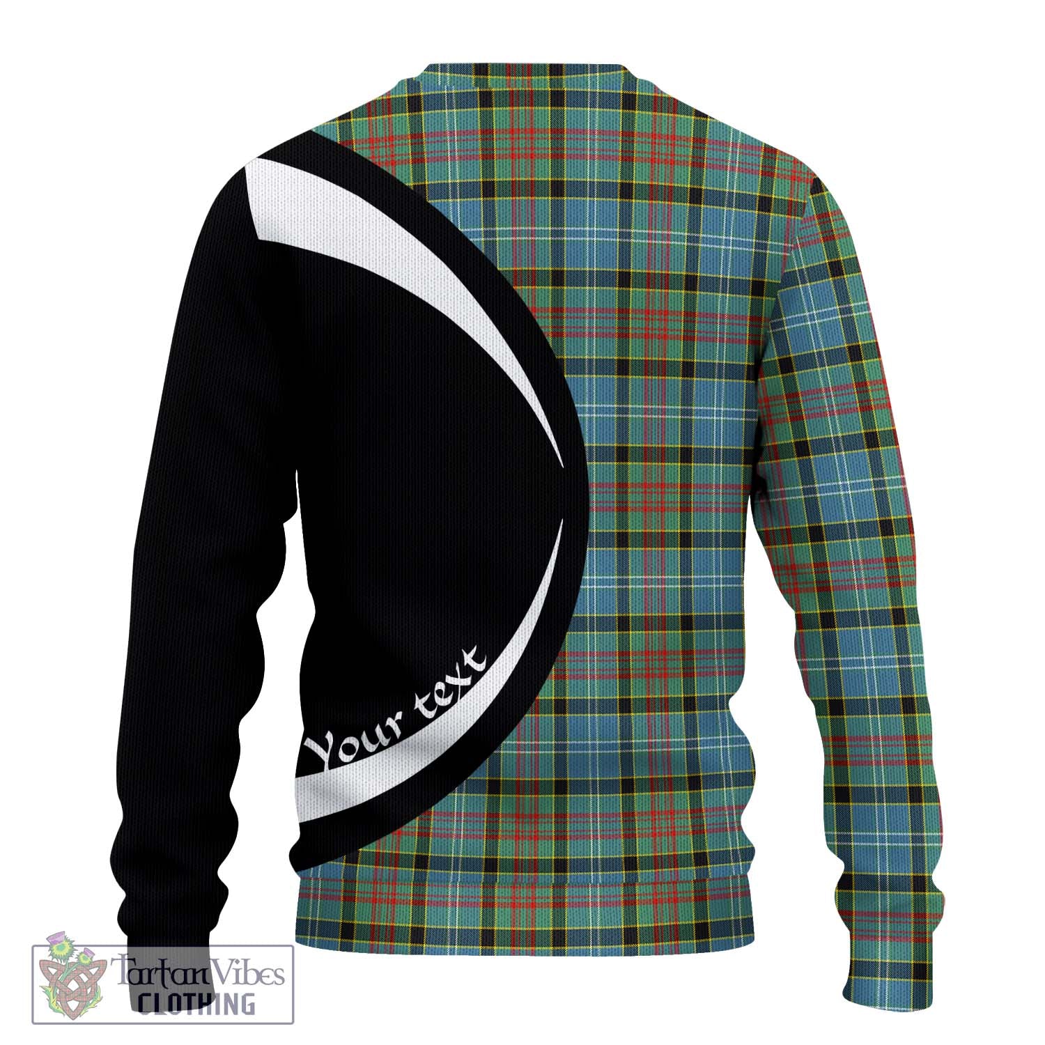 Walkinshaw Tartan Ugly Sweater with Family Crest Circle Style - Tartan Vibes Clothing