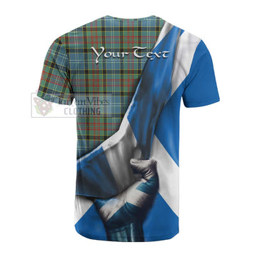 Walkinshaw Tartan Cotton T-shirt with Family Crest Scotland Patriotic Style - Tartan Vibes Clothing