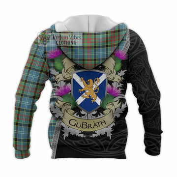 Walkinshaw Tartan Family Crest Knitted Hoodie Lion Rampant Royal Thistle Shield Celtic Inspired - Tartan Vibes Clothing