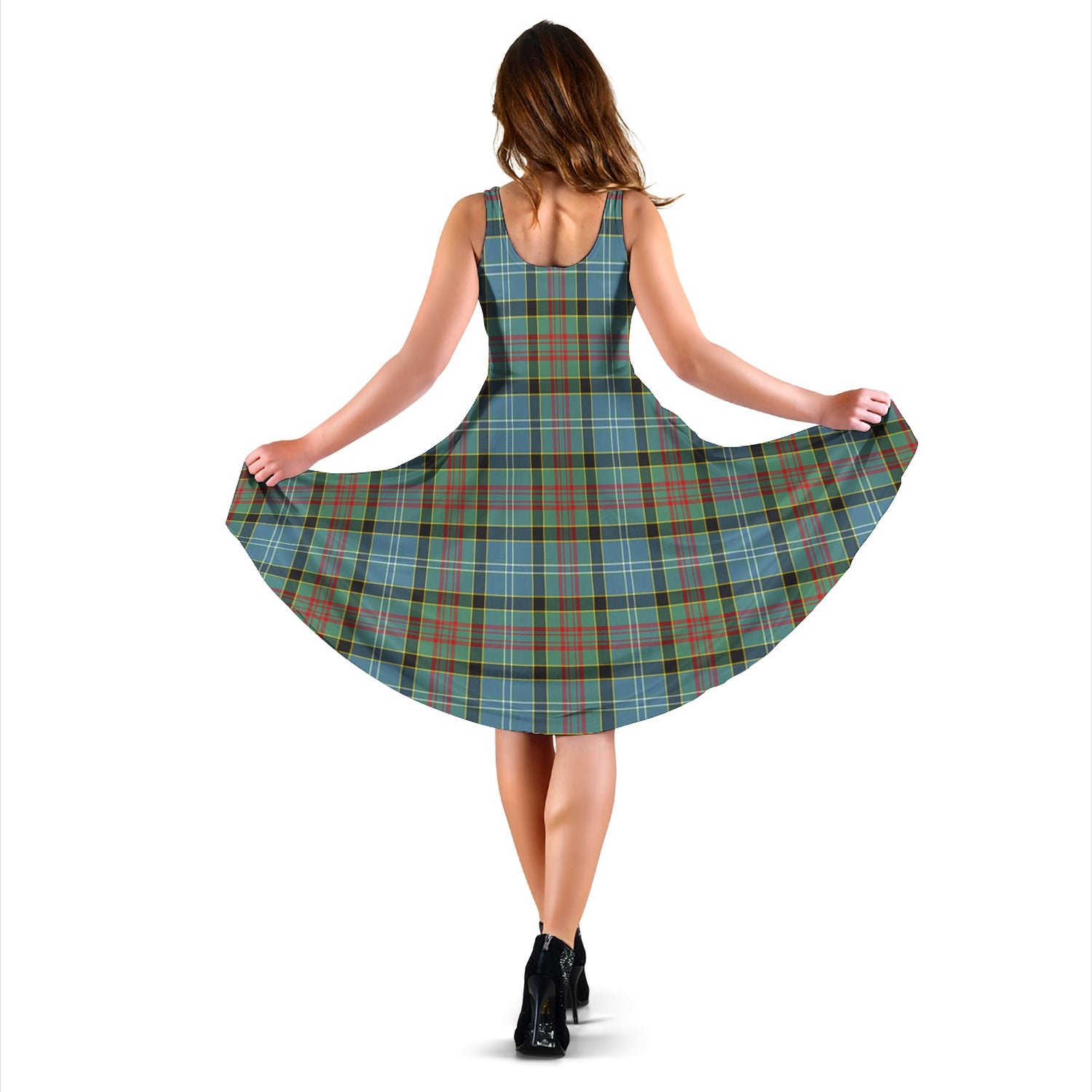 Walkinshaw Tartan Sleeveless Midi Womens Dress - Tartan Vibes Clothing