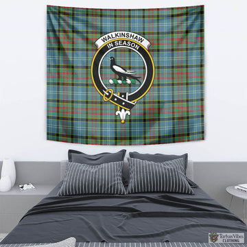 Walkinshaw Tartan Tapestry Wall Hanging and Home Decor for Room with Family Crest