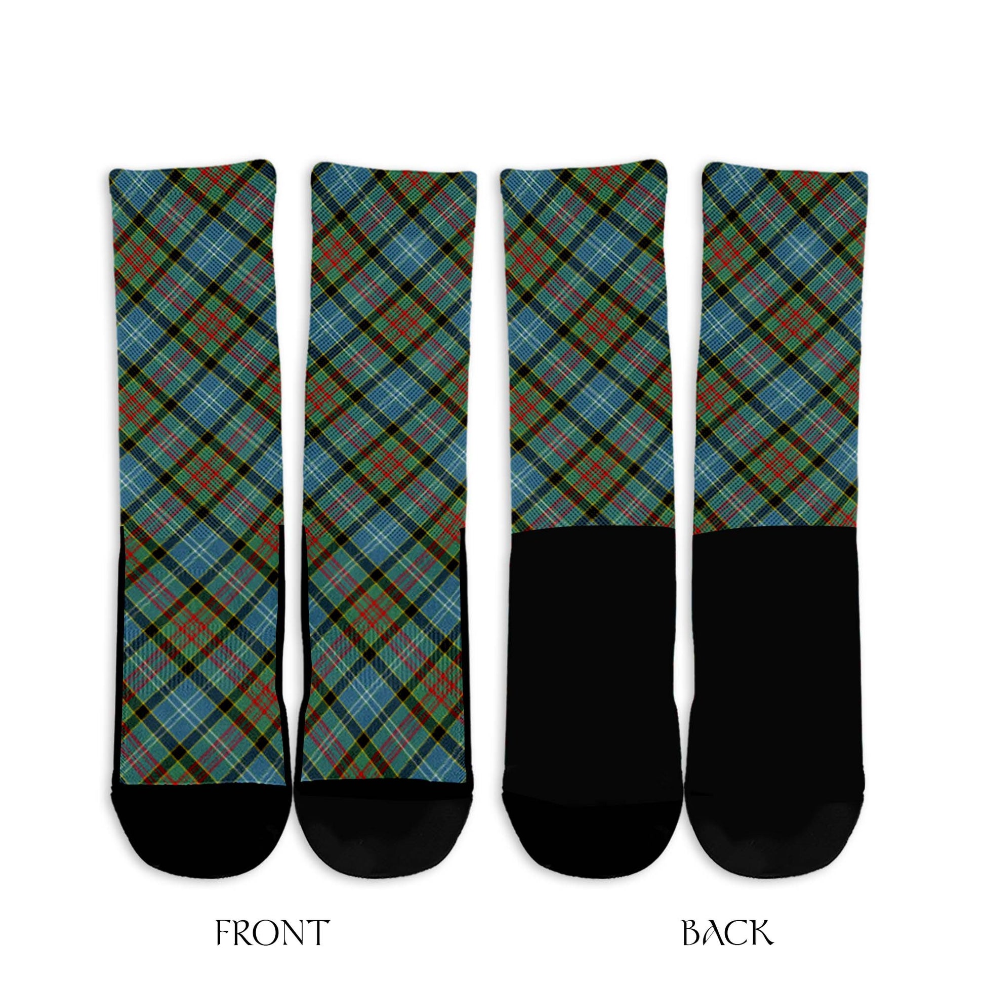Walkinshaw Tartan Crew Socks Cross Style - Tartan Vibes Clothing