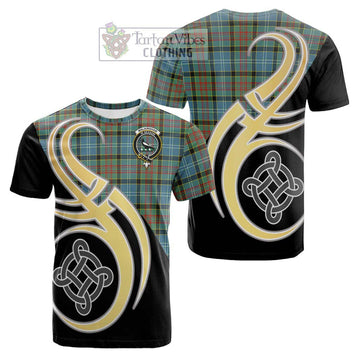 Walkinshaw Tartan Cotton T-shirt with Family Crest and Celtic Symbol Style Kid's Shirt - Tartan Vibes Clothing