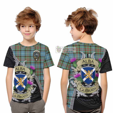 Walkinshaw Tartan Family Crest Kid T-Shirt Lion Rampant Royal Thistle Shield Celtic Inspired - Tartan Vibes Clothing