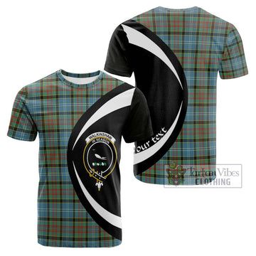 Walkinshaw Tartan Cotton T-shirt with Family Crest Circle Style Kid's Shirt - Tartan Vibes Clothing