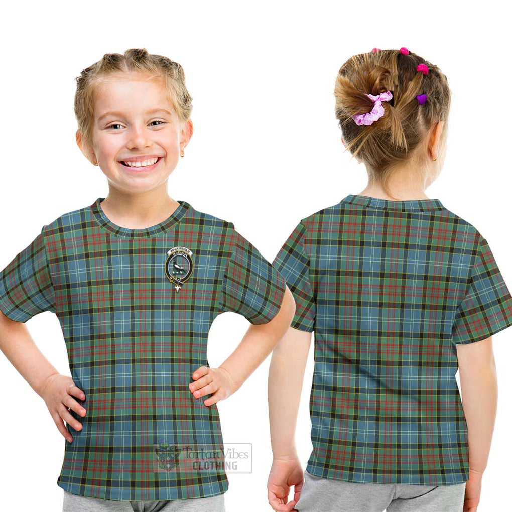Walkinshaw Tartan Kid T-Shirt with Family Crest - Tartan Vibes Clothing