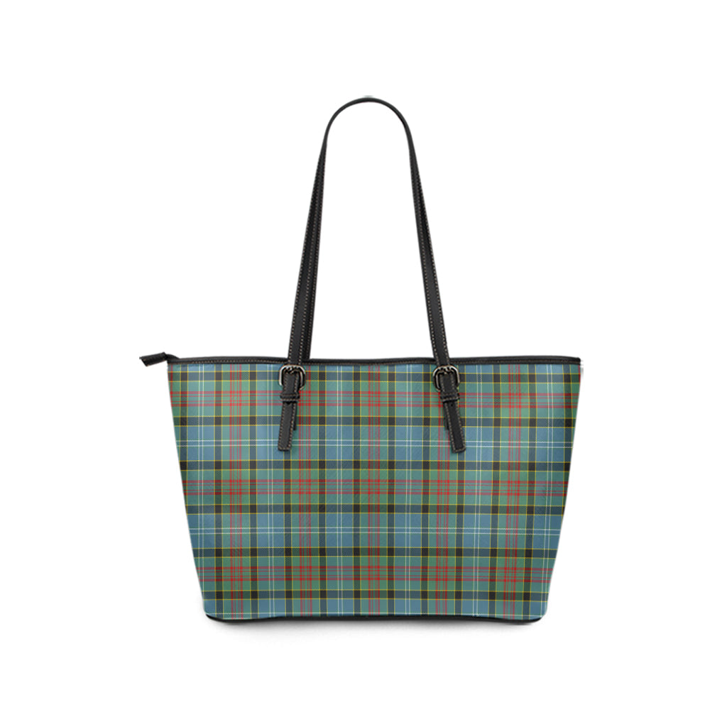 Walkinshaw Tartan Leather Tote Bag - Tartan Vibes Clothing