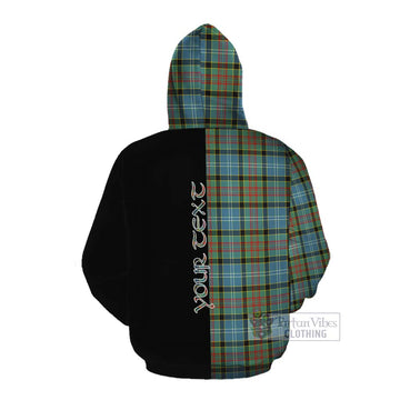 Walkinshaw Tartan Cotton Hoodie with Family Crest and Half Of Me Style Pullover Hoodie - Tartan Vibes Clothing