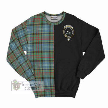 Walkinshaw Tartan Sweatshirt with Family Crest and Half Of Me Style - Tartan Vibes Clothing