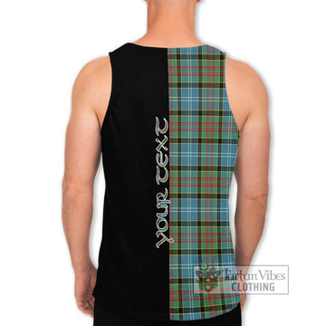 Walkinshaw Tartan Men's Tank Top with Family Crest and Half Of Me Style - Tartan Vibes Clothing