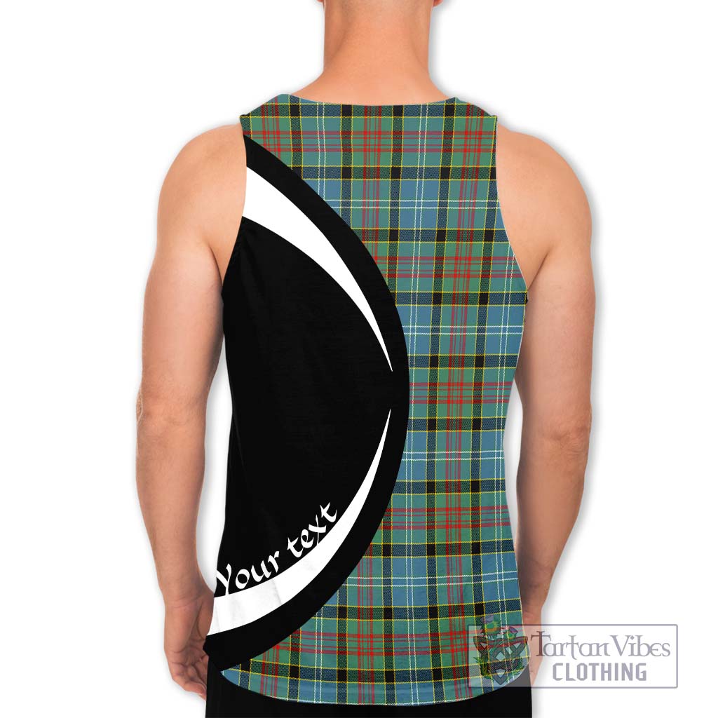 Walkinshaw Tartan Men's Tank Top with Family Crest Circle Style - Tartan Vibes Clothing