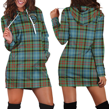 Walkinshaw Tartan Hoodie Dress with Family Crest - Tartan Vibes Clothing