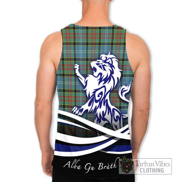 Walkinshaw Tartan Men's Tank Top with Alba Gu Brath Regal Lion Emblem - Tartan Vibes Clothing