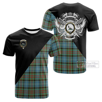 Walkinshaw Tartan Cotton T-shirt with Family Crest and Military Logo Style Kid's Shirt - Tartan Vibes Clothing