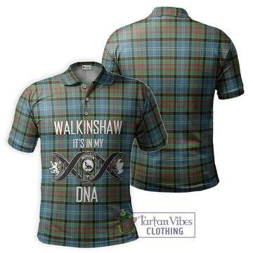 Walkinshaw Tartan Polo Shirt with Family Crest DNA In Me Style - Tartan Vibes Clothing