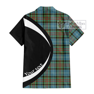 Walkinshaw Tartan Hawaiian Shirt with Family Crest Circle Style - Tartan Vibes Clothing