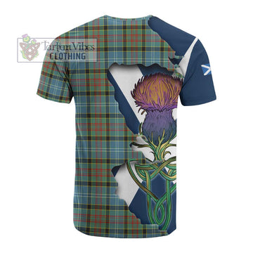 Tartan Vibes Clothing Walkinshaw Tartan Family Crest Cotton T-shirt Scottish Thistle Celtic Inspired