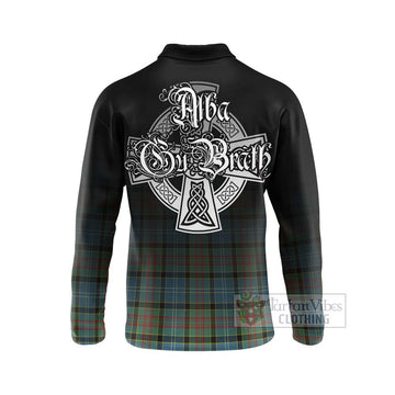 Walkinshaw Tartan Long Sleeve Polo Shirt Featuring Alba Gu Brath Family Crest Celtic Inspired - Tartan Vibes Clothing