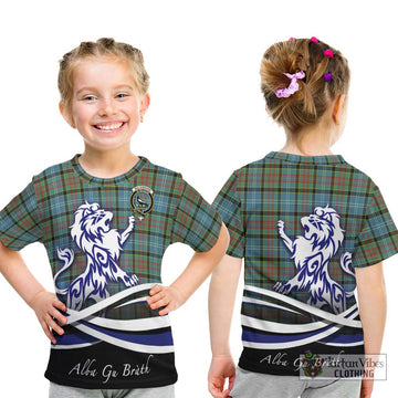 Walkinshaw Tartan Kid T-Shirt with Alba Gu Brath Regal Lion Emblem - Tartan Vibes Clothing