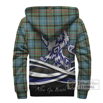 Walkinshaw Tartan Sherpa Hoodie with Alba Gu Brath Regal Lion Emblem - Tartan Vibes Clothing