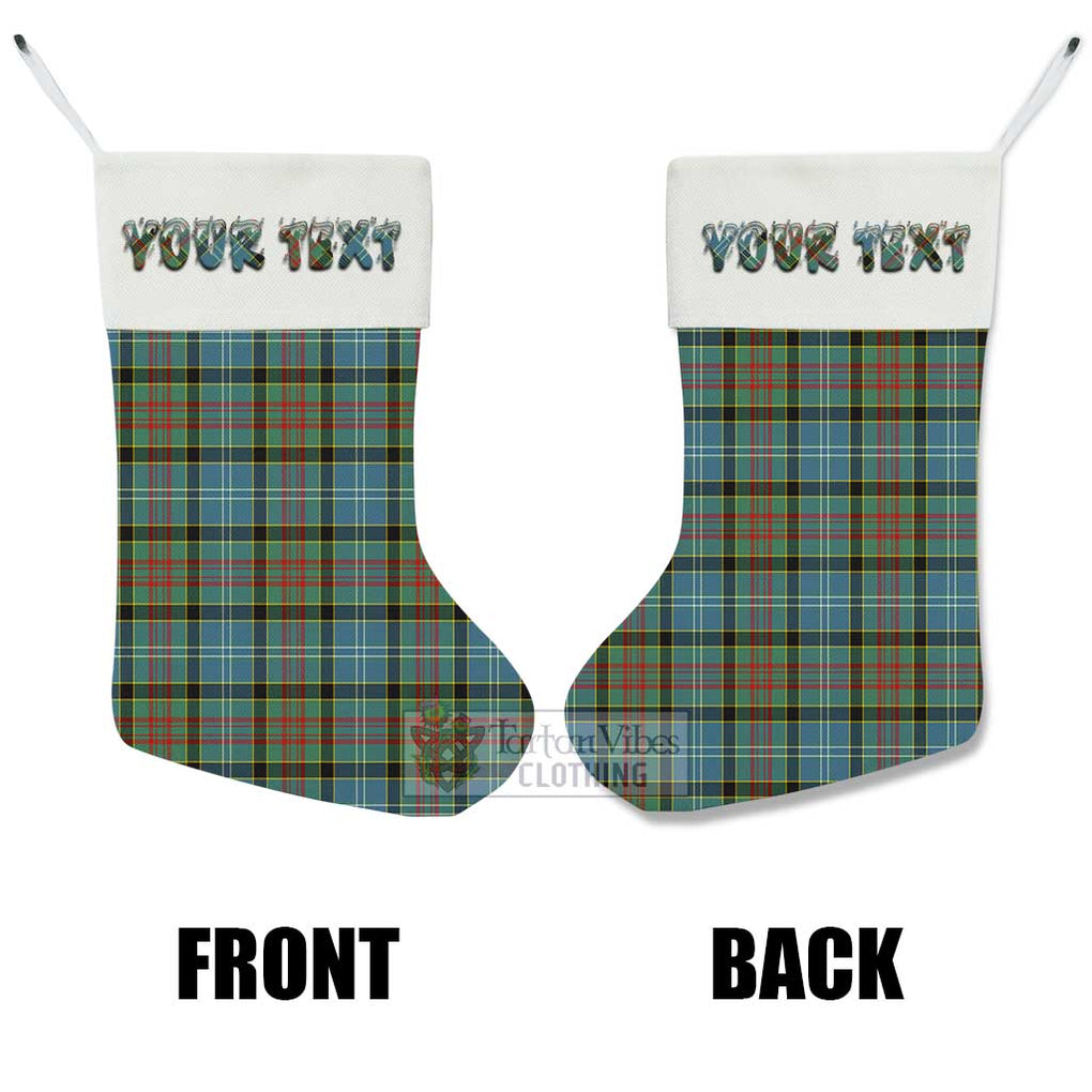Walkinshaw Tartan Christmas Stocking with Personalized Text - Tartan Vibes Clothing