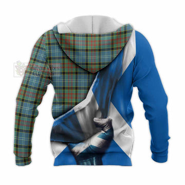 Walkinshaw Tartan Knitted Hoodie with Family Crest Scotland Patriotic Style - Tartan Vibes Clothing