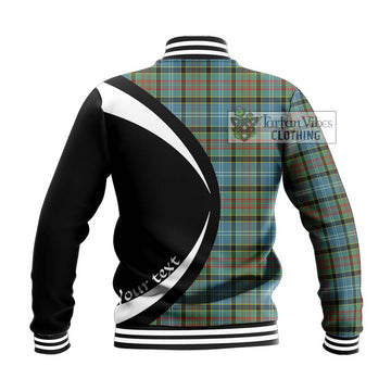 Walkinshaw Tartan Baseball Jacket with Family Crest Circle Style - Tartan Vibes Clothing