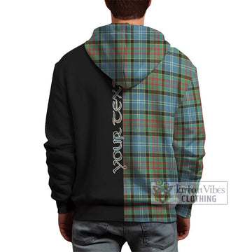 Walkinshaw Tartan Hoodie with Family Crest and Half Of Me Style - Tartan Vibes Clothing