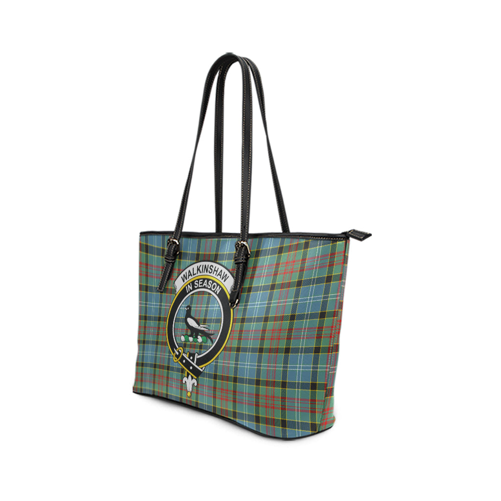 Glendinning Tartan Crest Leather Handbag