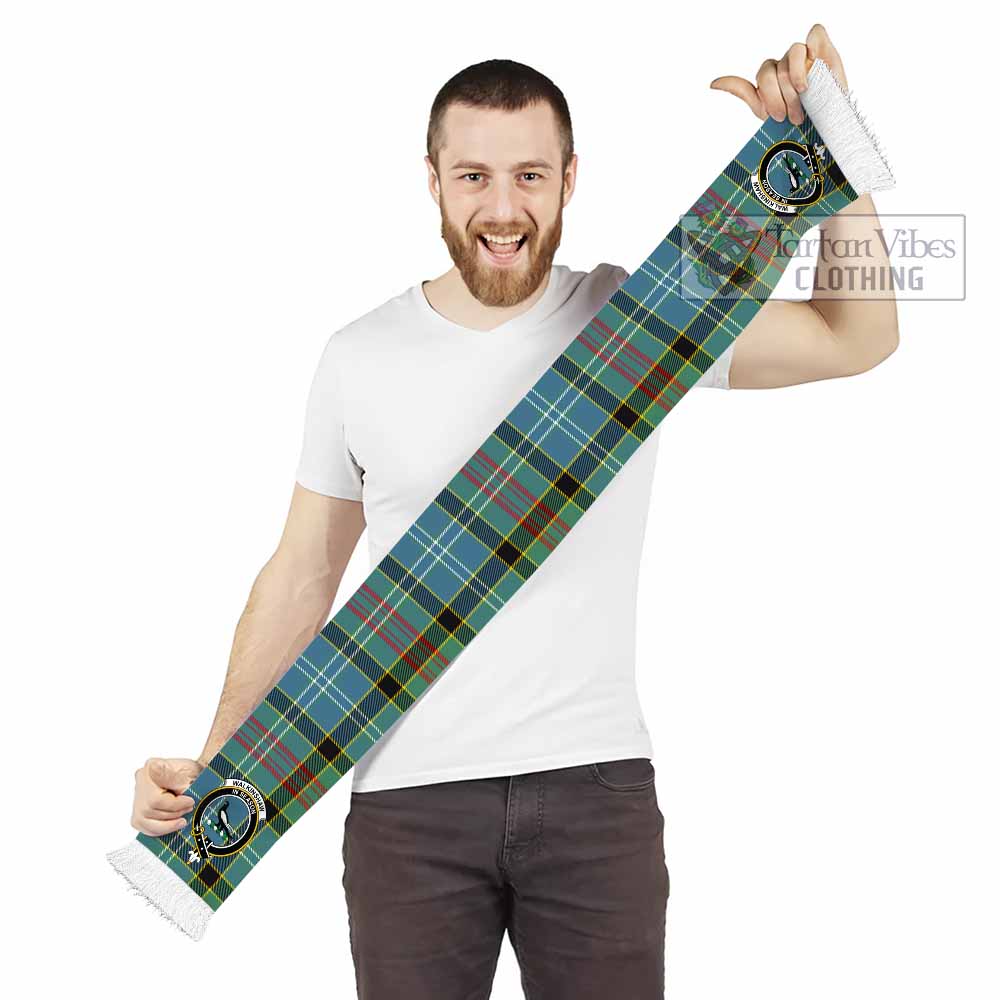 Walkinshaw Tartan Ruffneck Scarf with Family Crest - Tartan Vibes Clothing