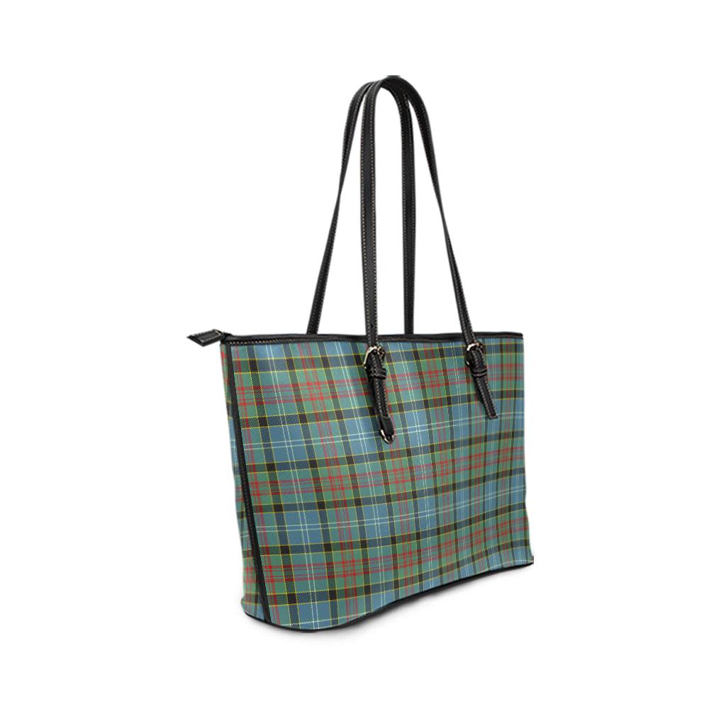 Walkinshaw Tartan Leather Tote Bag - Tartan Vibes Clothing