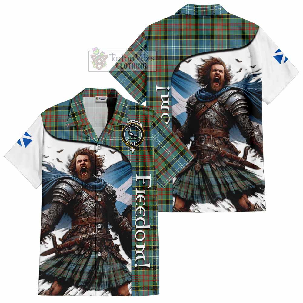 Walkinshaw Crest Tartan Hawaiian Shirt Inspired by the Freedom of Scottish Warrior - Tartan Vibes Clothing