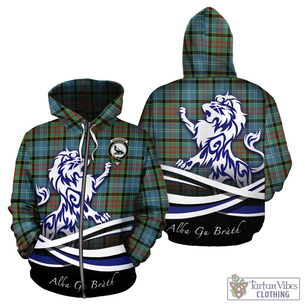 Walkinshaw Tartan Hoodie with Alba Gu Brath Regal Lion Emblem - Tartan Vibes Clothing