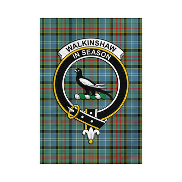 Walkinshaw Tartan Garden Flag with Family Crest